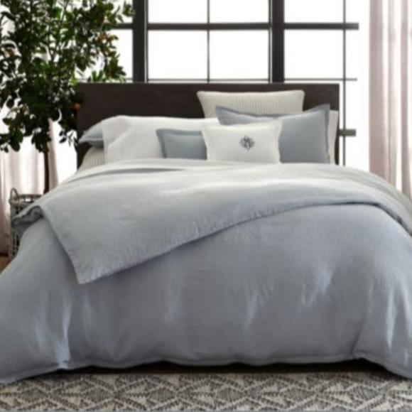 Matouk Bedding Matouk Thea 0 Linen King Duvet Cover And 2 Euro